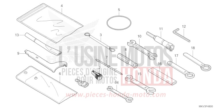 WERKZEUG von Forza 750 PEARL GLARE WHITE (NHB53) von 2023